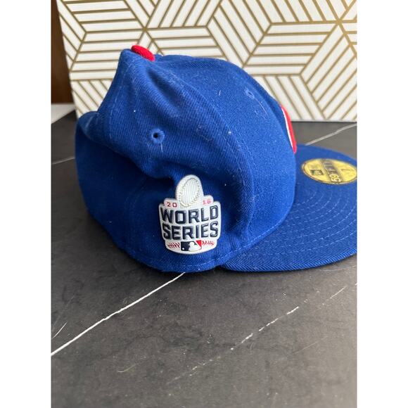 New Era 58Fifty MLB Chicago Cubs Fitted 2016 World Series Hat | 7 - Picture 4 of 5